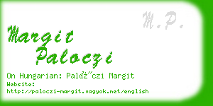 margit paloczi business card